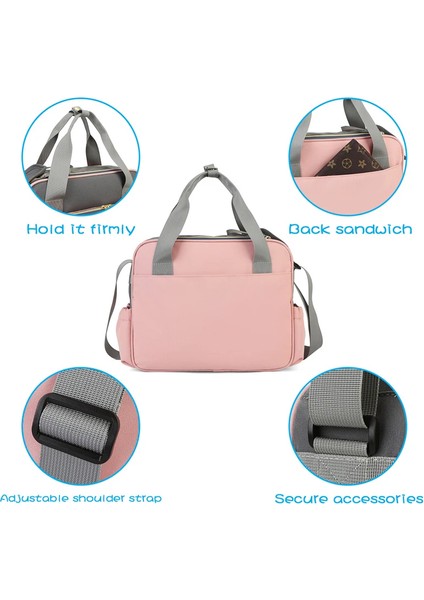 Gri Hemşirelik Çanta Mumya Annelik Nappy Pembe Gri Büyük Kapasiteli Bebek Bezi Çantası Seyahat Sırt Çantası Bebek Bakımı Için Mumya Çanta (Yurt Dışından) modelleri
