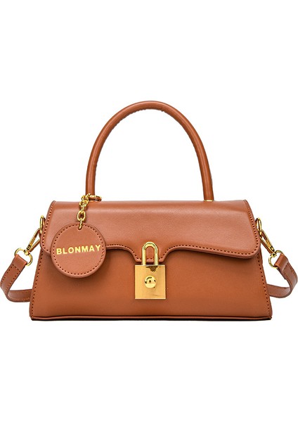 #3 Yeni Varış Bej Kadın Haberci Çanta Tasarımcısı Çanta Crossbody Çanta Kadın Yatay Kare Çanta (Yurt Dışından)