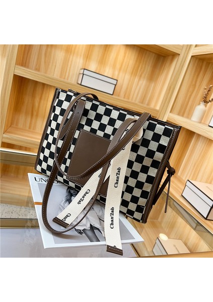 A1 Dama Tahtası Mini Kumaş Flap Crossbody Askılı Çanta Kadınlar Için 2023 Lüks Marka Tasarım Çanta Basit Omuzdan Askili Çanta Çanta (Yurt Dışından)