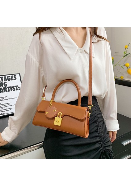 Siyah 2023 Yeni Moda Metal Pullu Zincir Messenger Çanta Lüks Deri Kadın Omuz Çantası Kadın Sokak Kare Çanta (Yurt Dışından) modelleri