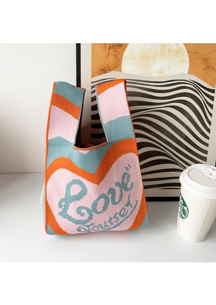 47 Mini Çanta Özel Çocuk Tote Çanta Polyester Örme Omuz Çantası Çiçek Plaj Bez Çantalar Kadınlar Için (Yurt Dışından) fiyatları