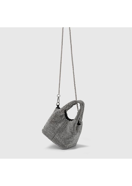Gümüş 2023 Yaz Kore Versiyonu Akşam Yemeği Çanta Mizaç Her Şey Sepet Bilek Omuz Crossbody Çanta (Yurt Dışından) fırsatları