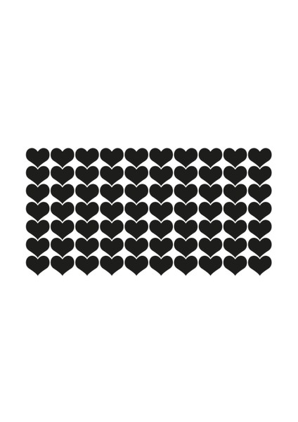 Sticker Kalp (Siyah) 2,5 cm