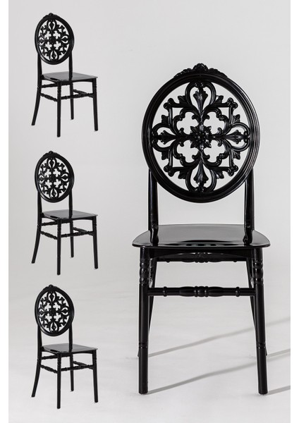 Home Maxima Mermer Desenli / Venüs Sandalye Mutfak Masa Takımı - Siyah indirimleri