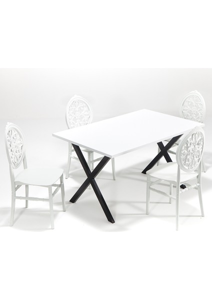 Matrix Maxima Beyaz / Venüs Mutfak Masa Takımı - Beyaz