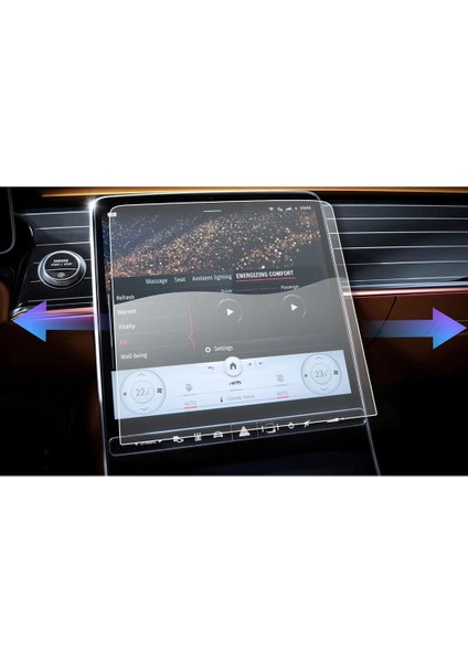 Mercedes Eqe 350+ 12.8 Inç Mat Ekran Koruyucu Multimedya