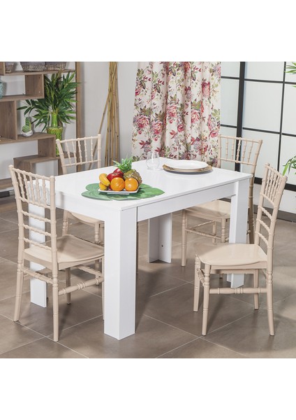 Arda / Soho Mutfak Masa Takımı 4 Sandalye 1 Masa - Cappucino