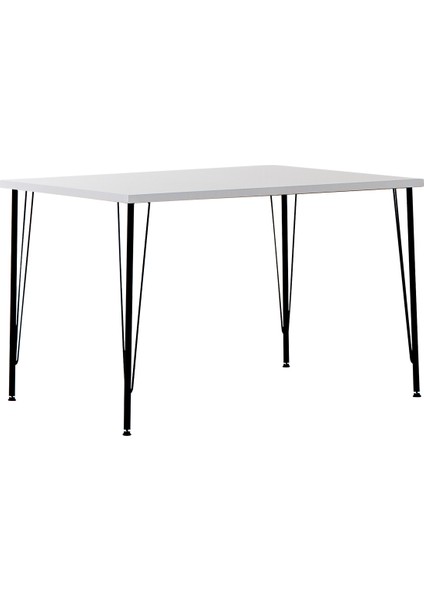 Nero Beyaz Masa 75X110 cm Venüs Siyah Sandalye Mutfak Masa Takımı fırsatları