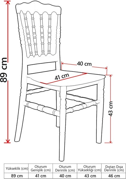 4 Adet Miray Sarı Sandalye / Balkon-Bahçe-Mutfak