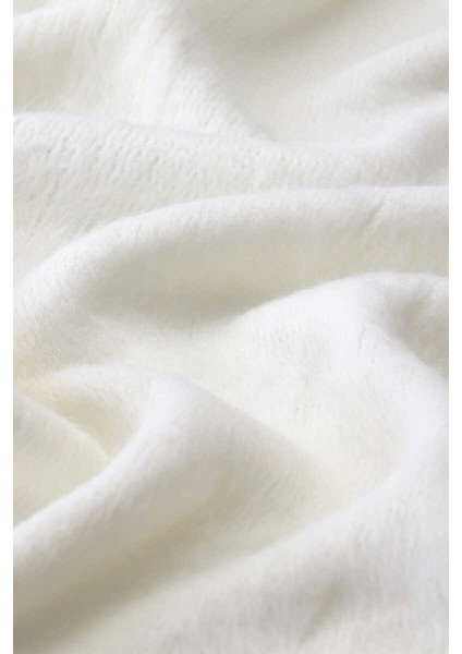 Ekru Angora Şal
