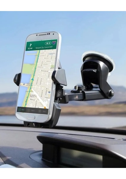 Siyah Uzayabilen Vantuzlu Araç Içi Telefon Tutacağı fiyatları