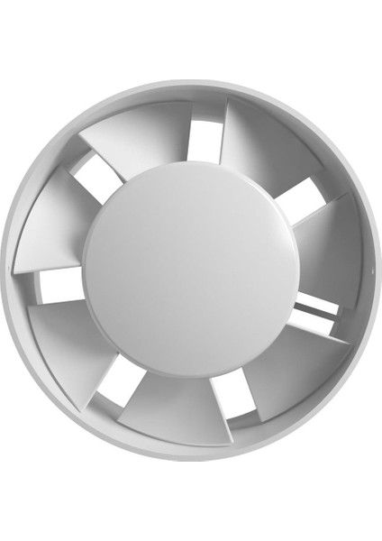 125 mm (12,5 Cm) 220 Volt Plastik Kanal Tipi Fan (Vp Beyaz 5)