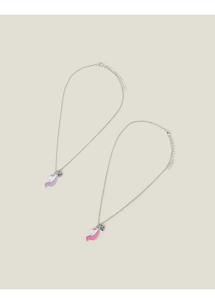 Unicorn Kolye Uçlu En Iyi Arkadaş 2'li Kolye Seti modelleri