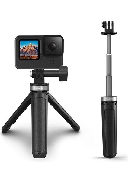 Mini Tripod Selfie Çubuğu Braketi Kolu Masaüstü Uzatma Direği, Canlı Yayın Direği, Aksiyon Kamerası Kullanımı (Yurt Dışından)