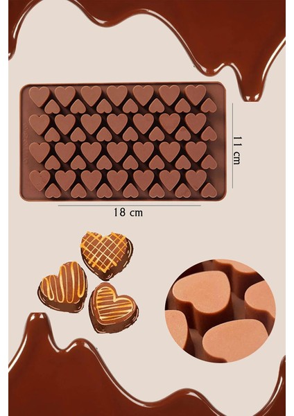 Mini Kalp Figürlü Silikon Çikolata, Kek , Dondurma Kalıbı fiyatları