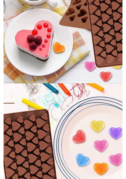 Mini Kalp Figürlü Silikon Çikolata, Kek , Dondurma Kalıbı fırsatları