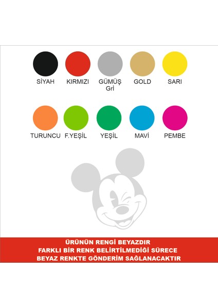 Mickey Mouse Göz Kırpma Sticker