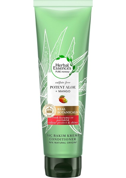 Herbal Essences Aloe Gücü ve Mango Sülfatsız Saç Bakım Kremi 275 ml