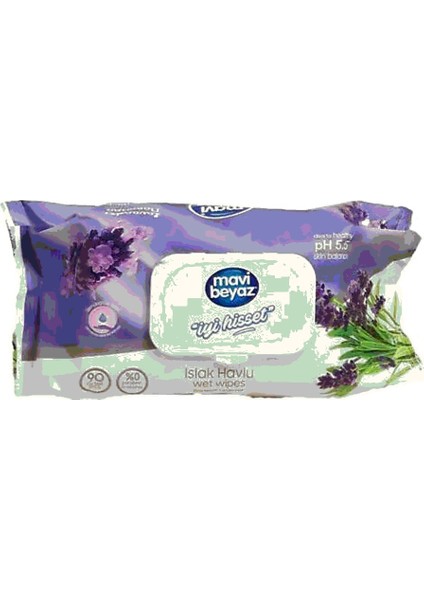 Lavanta 90 Yaprak Islak Mendil