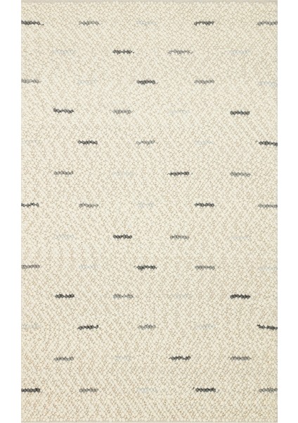 Jade Jd 06 Antrasıt Grey Yün Kazak Örgü Desenli El Dokuma Örgü Halı