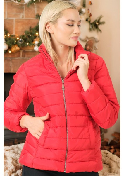 Z6746 Dewberry Bayan Mont-Düz Kırmızı