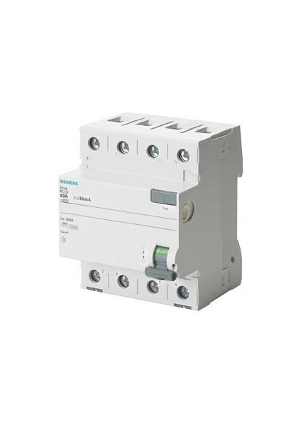 Sıemens 5SV4646-0 3X63A 300MA 3f+N Tip-Ac Yangın Kaçak Akım Rölesi 4001869428024