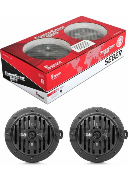 70E Süpersonik Korna 24VOLT Kalın Ince Takım