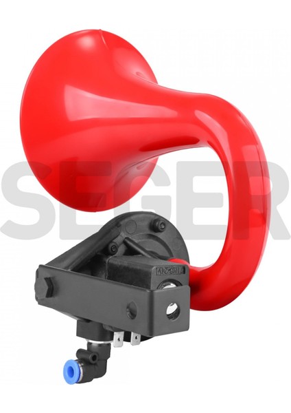 80JH Tek Boynuz Havalı Korna 24VOLT Unichorn Kırmızı fiyatları