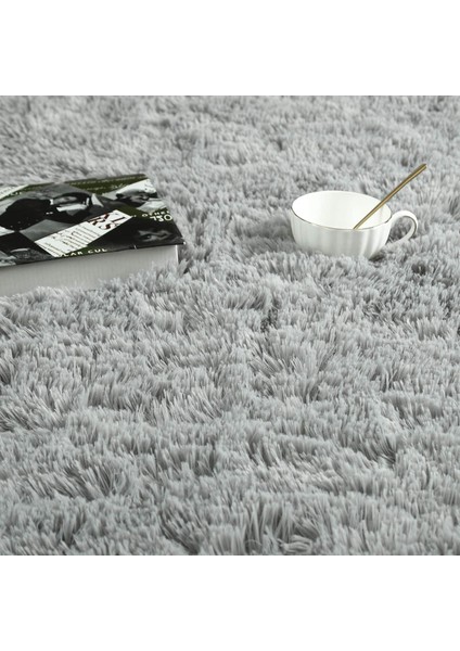 Tüy Dökmez Tavşan Tüyü Post Halı Gri fiyatları