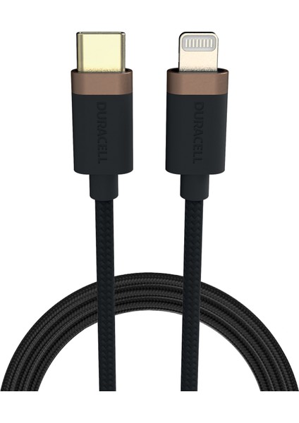 1m Usb-C To Lightning Braided Black