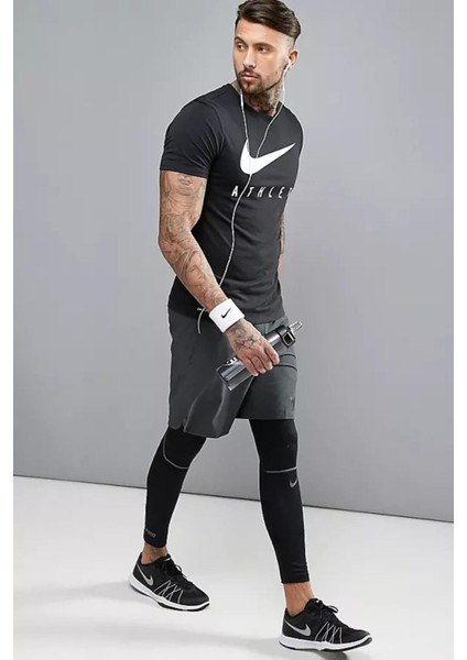 Dri-Fit Training Swoosh Standart Kesim Siyah Erkek Tişört fırsatları
