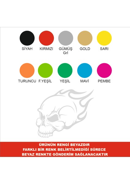 Alevli Kuru Kafa Sticker