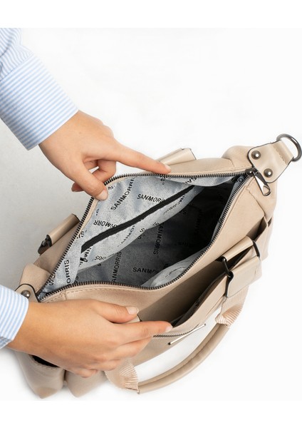 Kadın Suni Deri Çok Gözlü Kullanışlı Ayarlanabilir Çapraz Askılı Omuz Çantası fırsatları