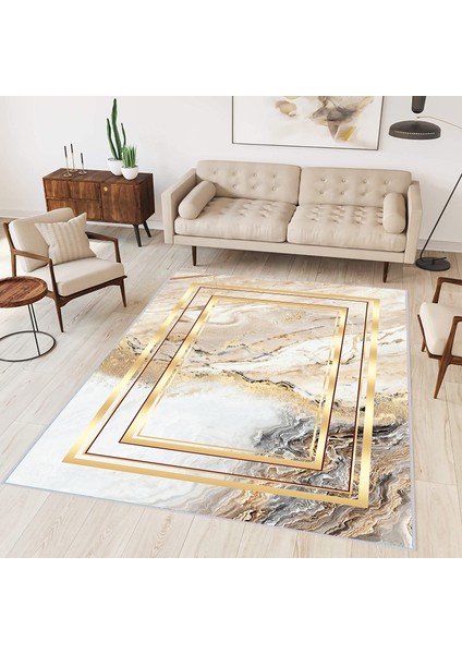 Dijital Baskı Yıkanabilir Kaymaz Taban Salon Halısı ve Yolluk LNA0302-SM274