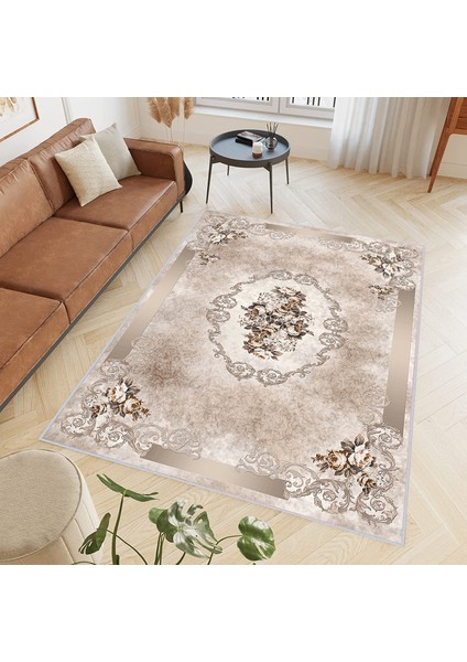 Dijital Baskı Yıkanabilir Kaymaz Taban Salon Halısı ve Yolluk LNA0430