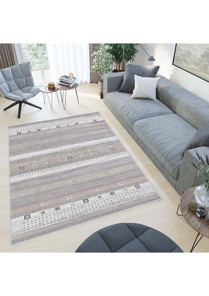 Dijital Baskı Yıkanabilir Kaymaz Taban Salon Halısı ve Yolluk LNA0427