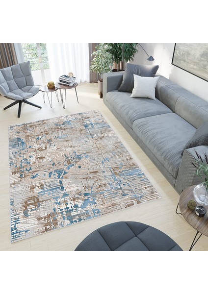 Dijital Baskı Yıkanabilir Kaymaz Taban Salon Halısı ve Yolluk LNA0478