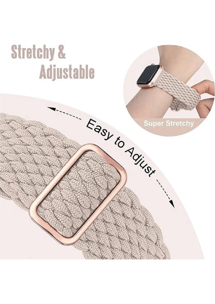 Apple Watch Uyumlu 38MM 40MM 41MM 1/2/3/4/5/6/se/7/8/9 Kordon Loop Örgülü Kordon