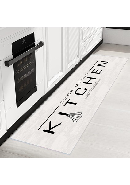Dijital Baskı Yıkanabilir Kaymaz Taban Mutfak Halısı ve Yolluk LNA2054-SD520