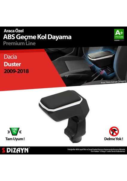 Dacia Duster Kol Dayama Kolçak Geçmeli Abs Gri 2009-2018