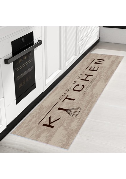 Dijital Baskı Yıkanabilir Kaymaz Taban Mutfak Halısı ve Yolluk LNA2053-SD519