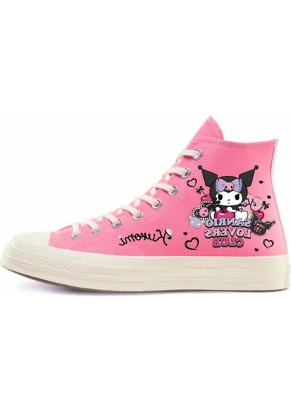Pembe Keten Kuromi Baskılı Kız Çocuk Spor Ayakkabı Sneakers fiyatları