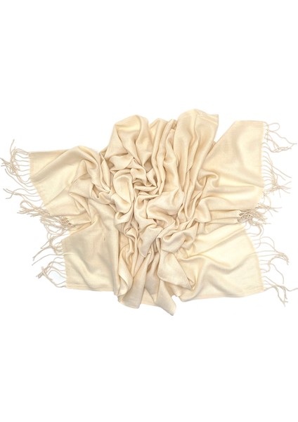 Naz Koyu Pamuklu Viskon Paşmina Şal 180X70 cm Püsküllü Yüksek Kalite 150 gr Pashmina