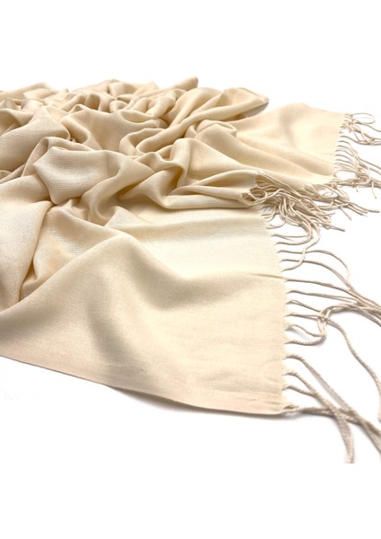 Naz Koyu Pamuklu Viskon Paşmina Şal 180X70 cm Püsküllü Yüksek Kalite 150 gr Pashmina