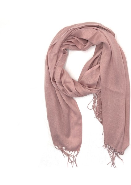Naz Koyu Pamuklu Viskon Paşmina Şal 180X70 cm Püsküllü Yüksek Kalite 150 gr Pashmina
