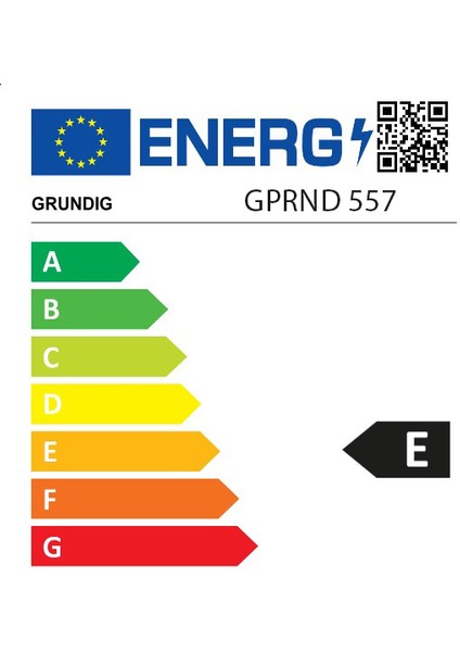 Gprnd 557 E Enerji Sınıfı 477L No-Frost Buzdolabı Beyaz