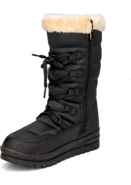 Kadın Siyah Termal Kürklü Kışlık Karbotu Ayakkabı 995 modelleri