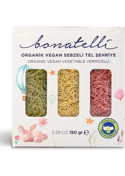 Vegan Sebzeli Tel Şehriye 150 gr (Yumurtasız)