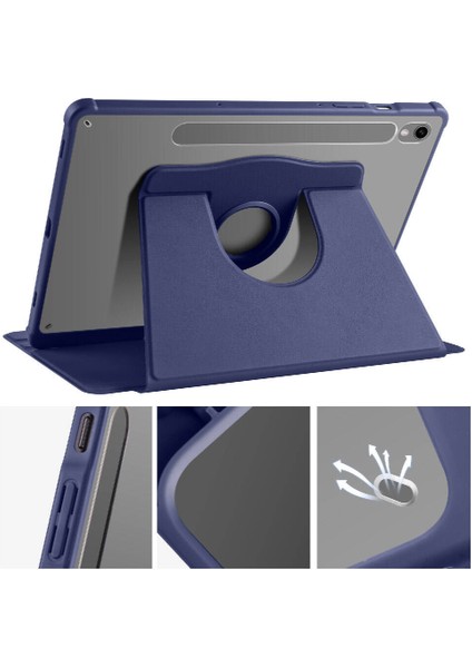 Samsung Galaxy Tab S9/ S9 Fe Kılıf Termik Kalem Bölmeli Dönebilen Standlı Kılıf indirimleri