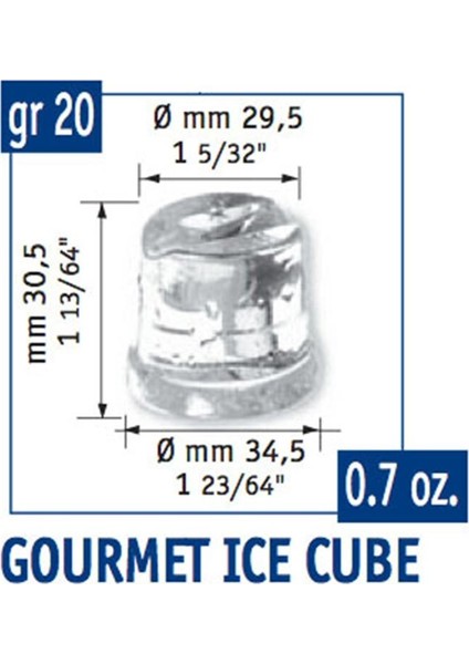 AC 87 Gurme Buz Makinesi, Hazneli, 44 Kg/Gün Üretim Kapasitesi, 570 W fiyatları